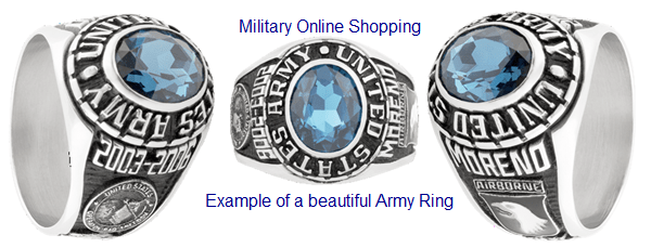 custom gold military rings