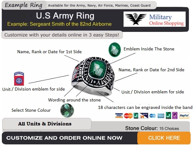 army veteran rings